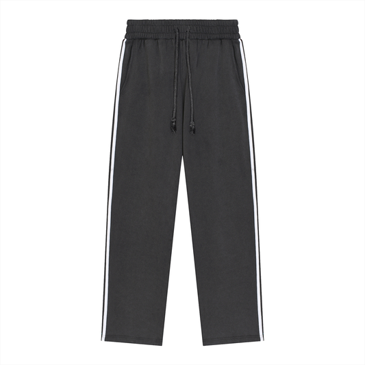 Snow Washed Contrast Tape Sweatpants